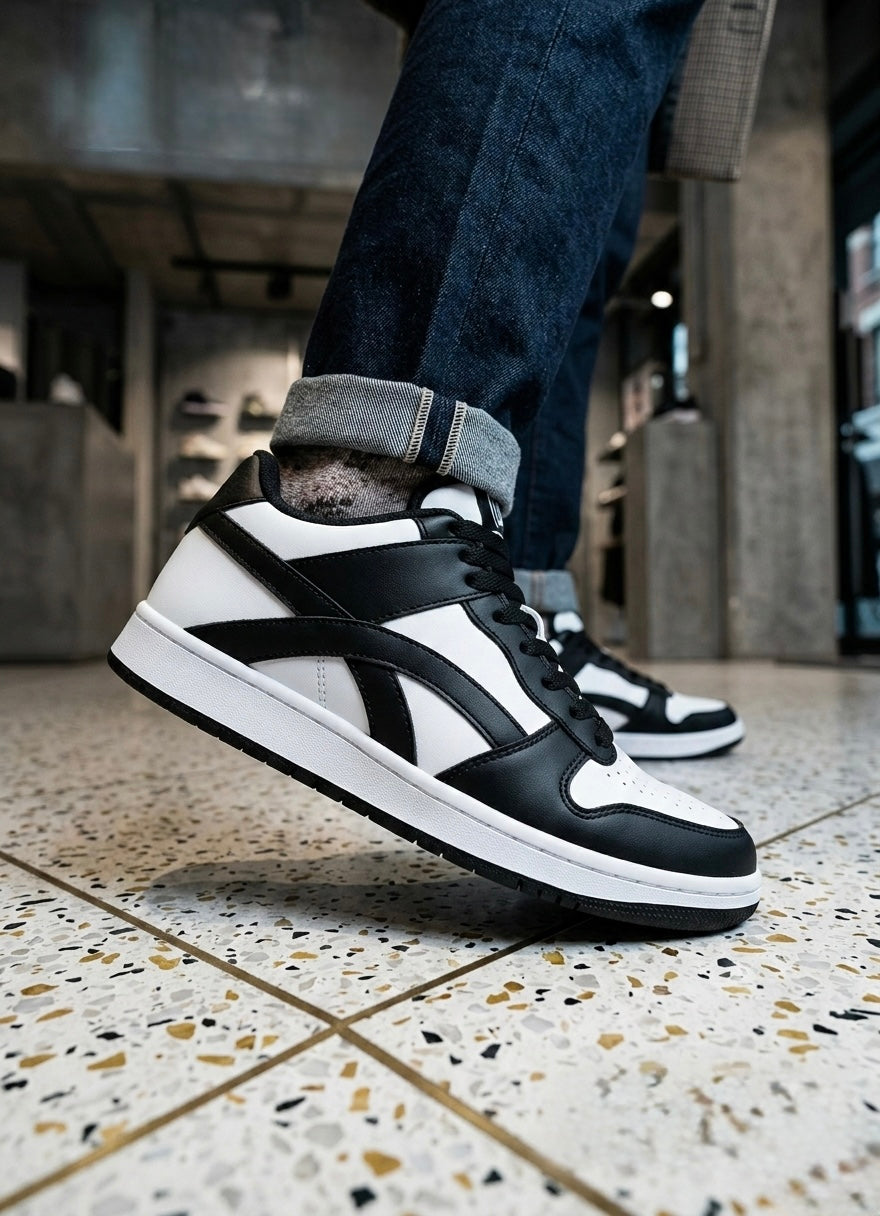 ROLLERZ - Stealth Black Premium Low Top Sneakers For Men