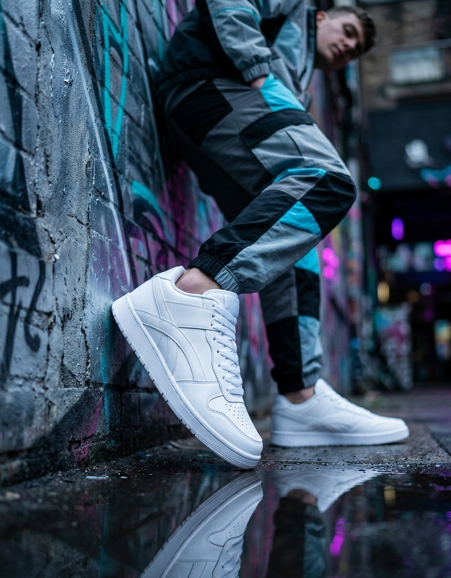 ROLLERZ - Frost White Premium Low Top Sneakers For Men