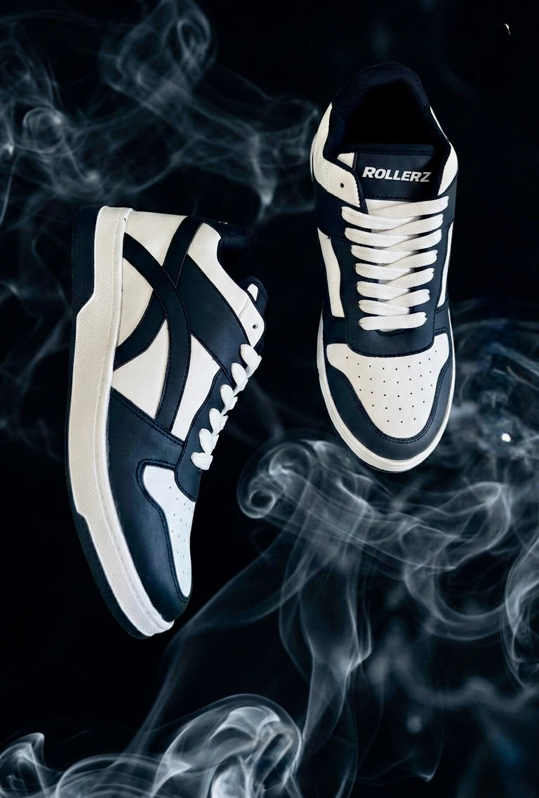 ROLLERZ - Stealth Black Premium Low Top Sneakers For Men