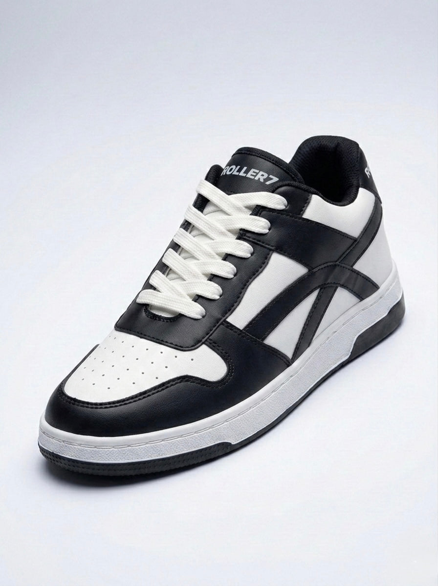 ROLLERZ - Stealth Black Premium Low Top Sneakers For Men