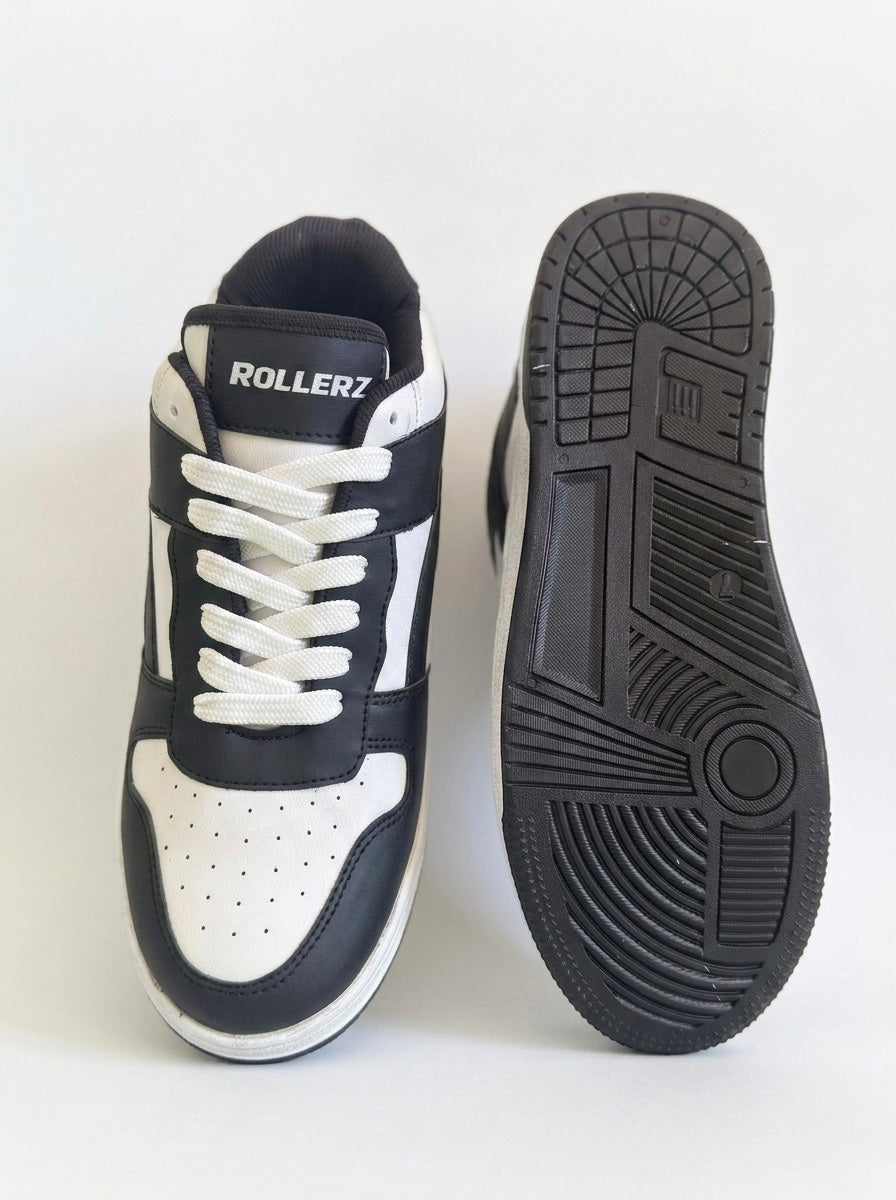 ROLLERZ - Stealth Black Premium Low Top Sneakers For Men