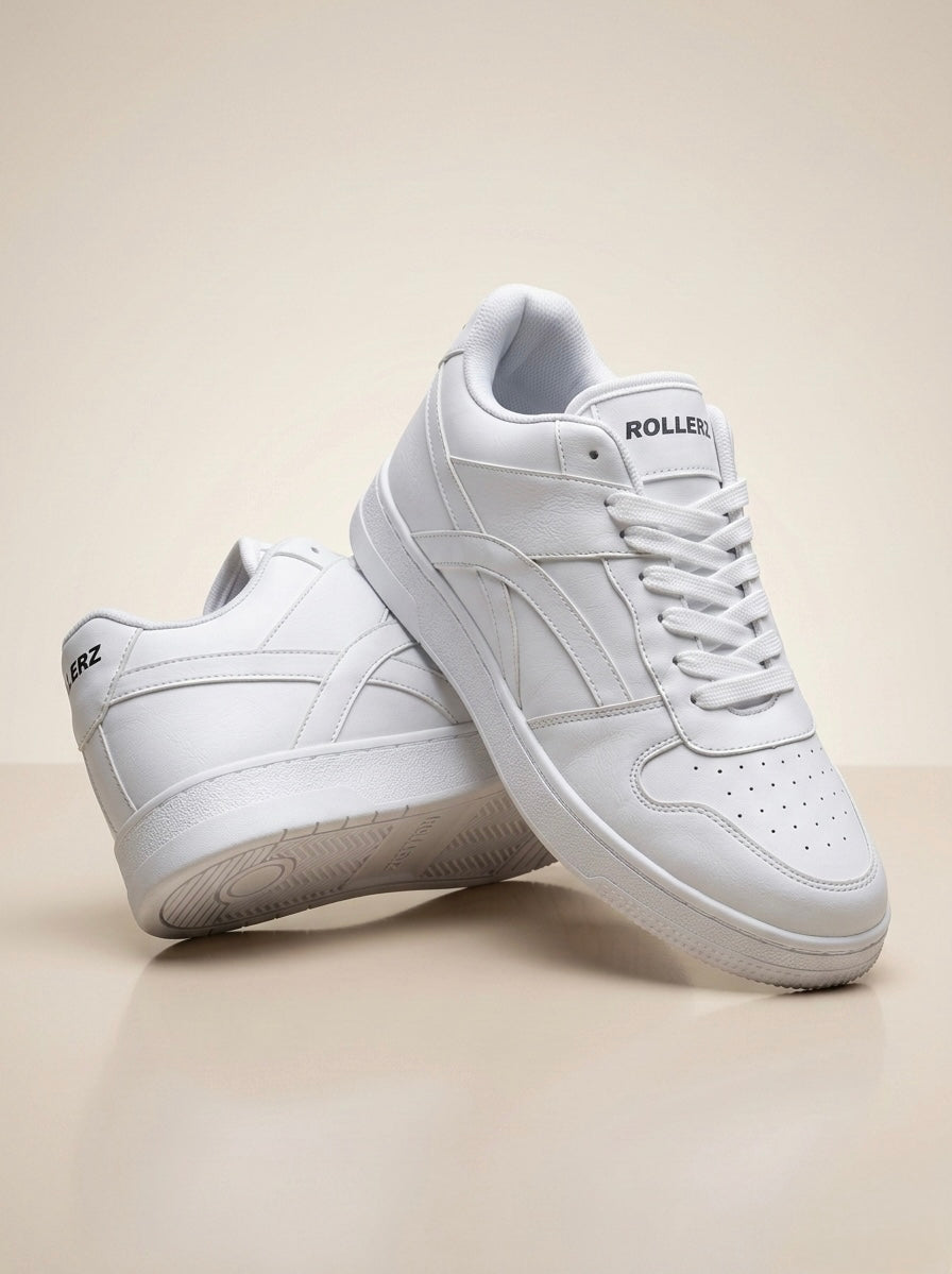 ROLLERZ - Frost White Premium Low Top Sneakers For Men