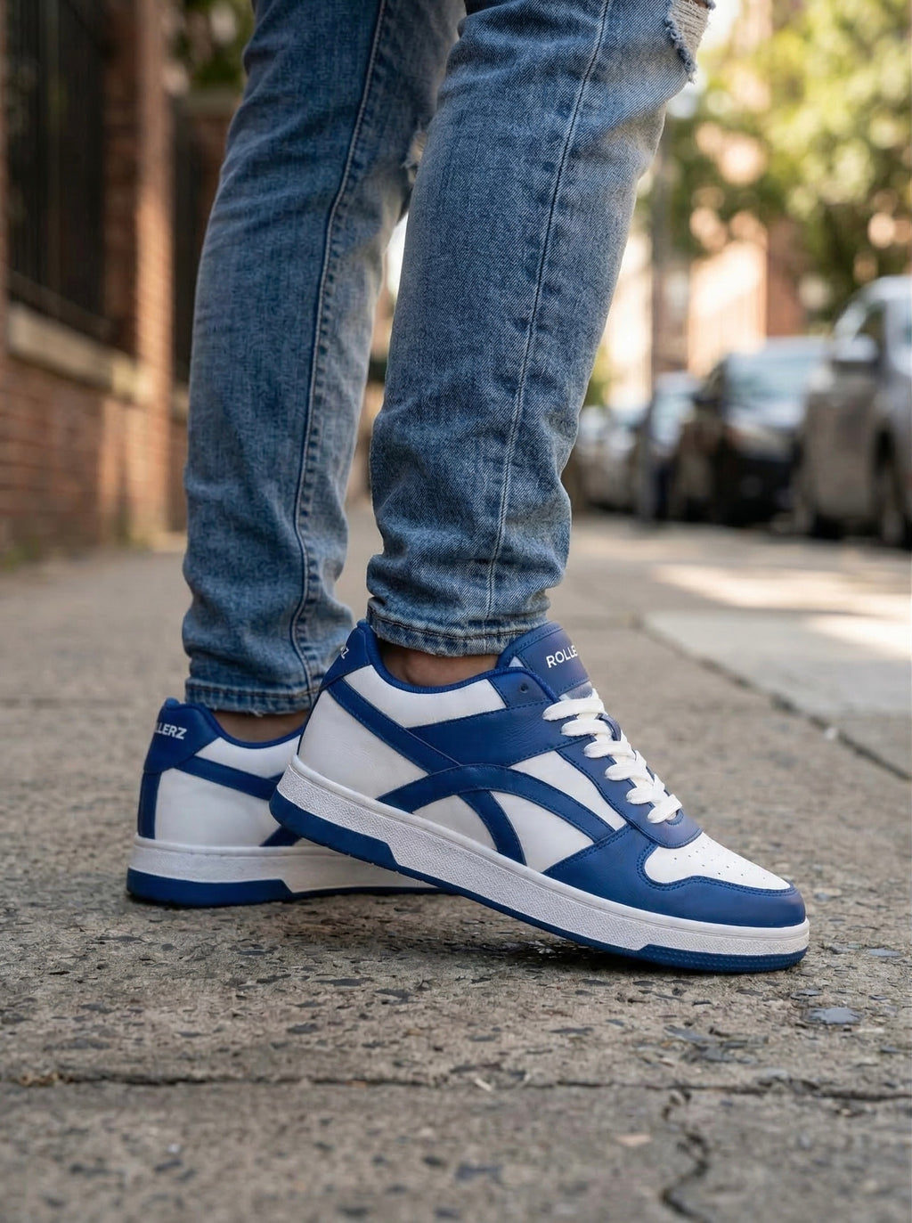 ROLLERZ - Atlantic Blue Premium Low Top Sneakers For Men