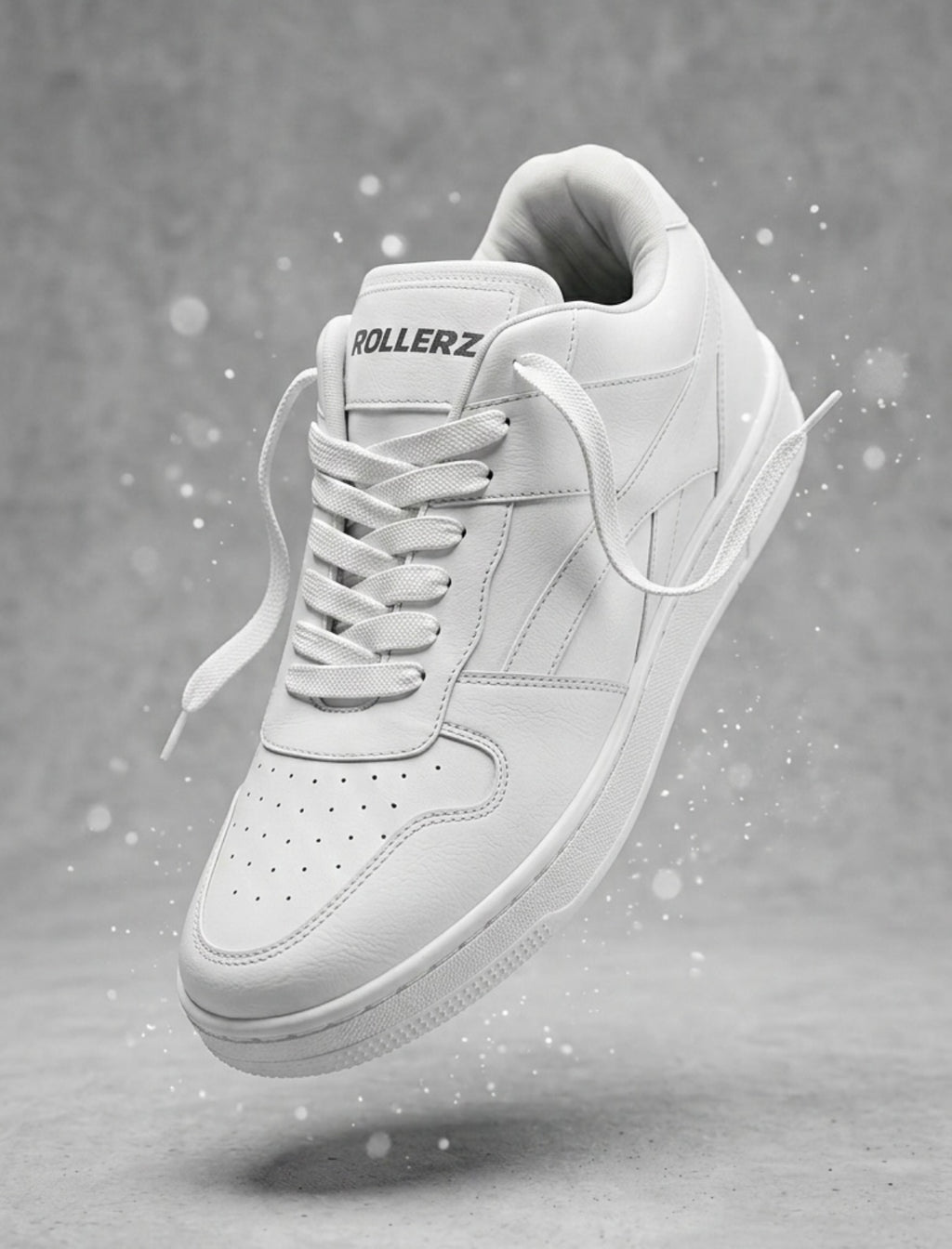 ROLLERZ - Frost White Premium Low Top Sneakers For Men